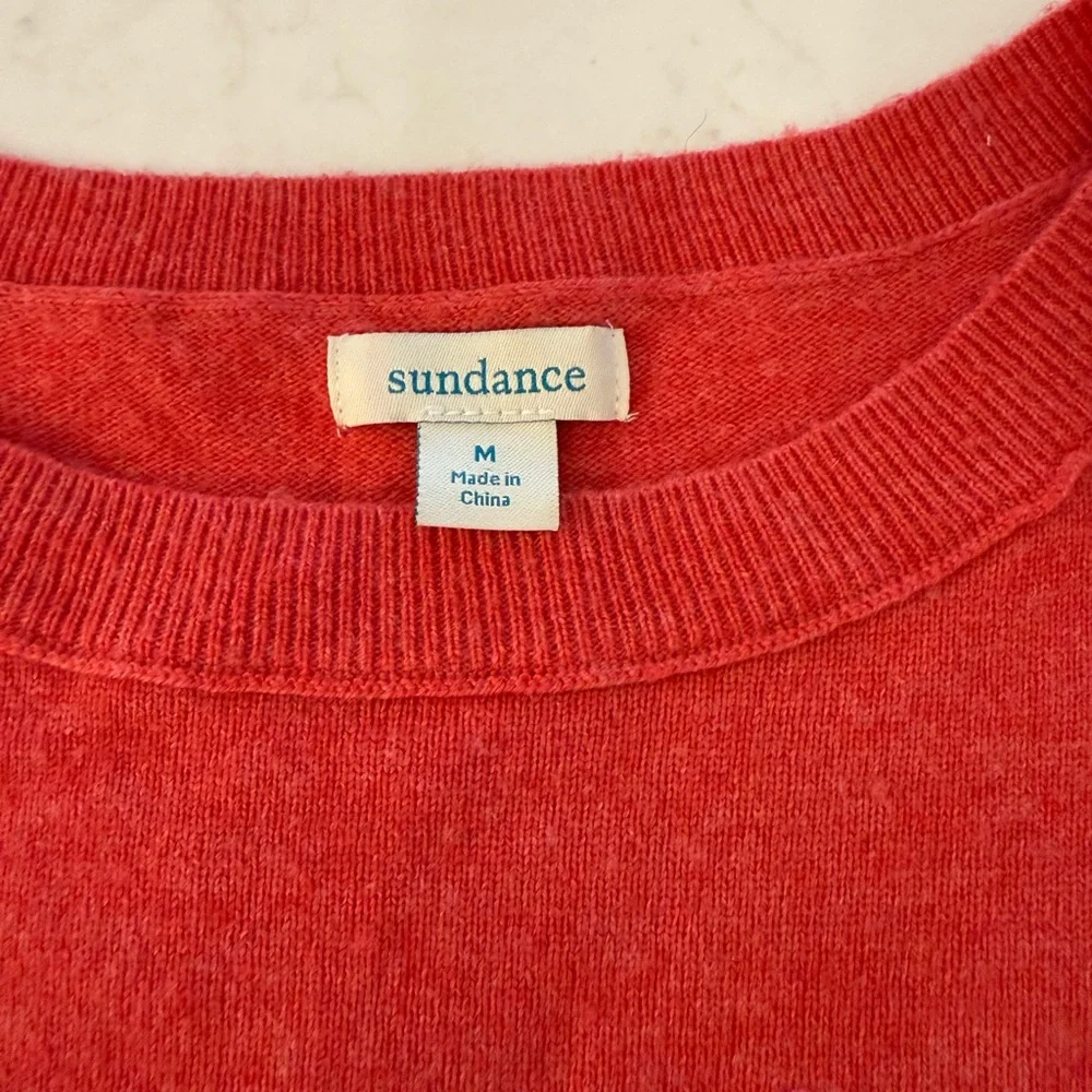 Sundance Red Floral Heart Sweater - Picture 3 of 6